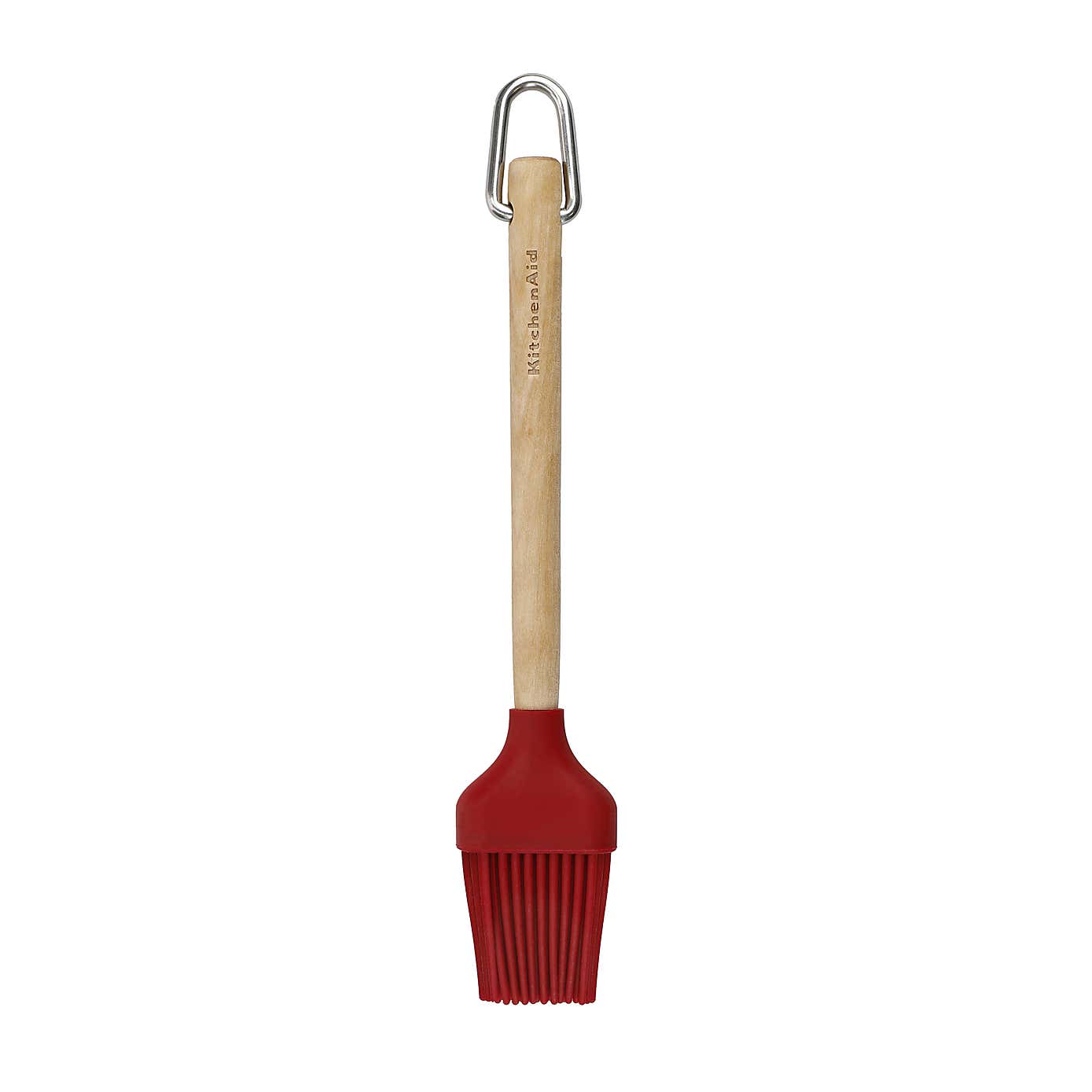 KitchenAid Birchwood & Red Silicone Basting Brush