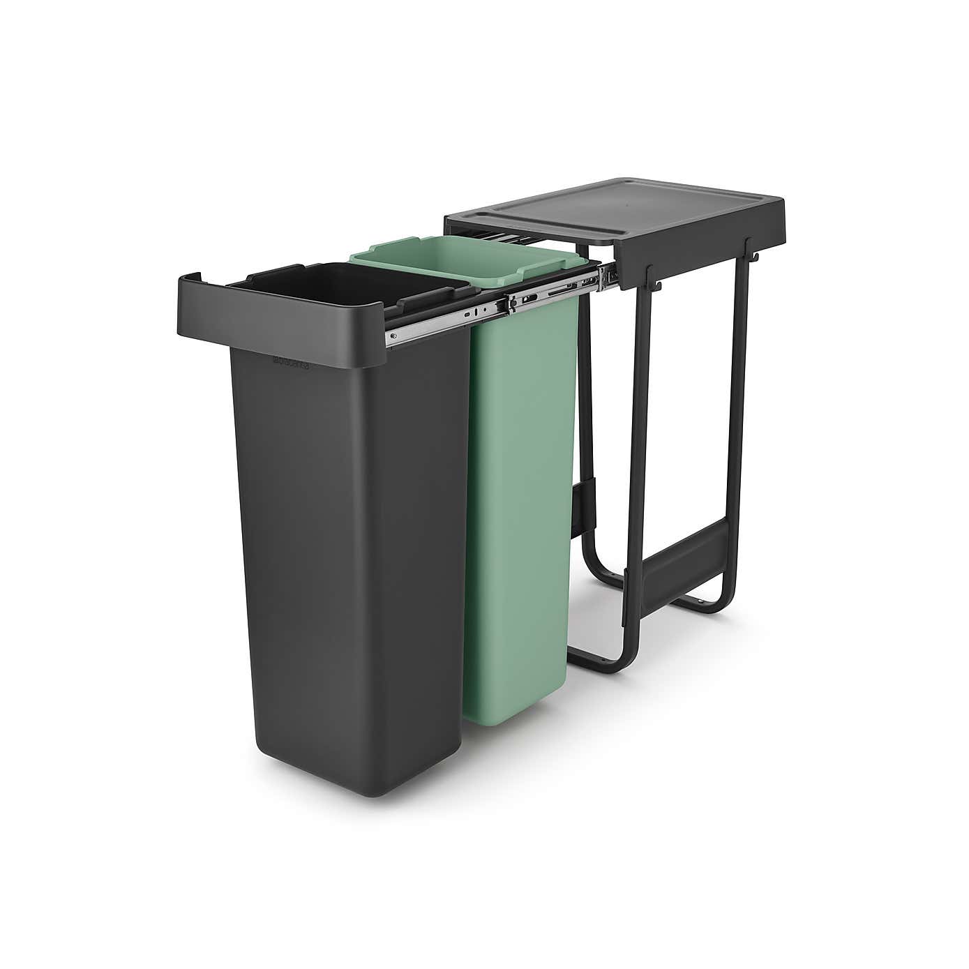 Brabantia Sort and Go 2 Sections 2 x 30L Bin