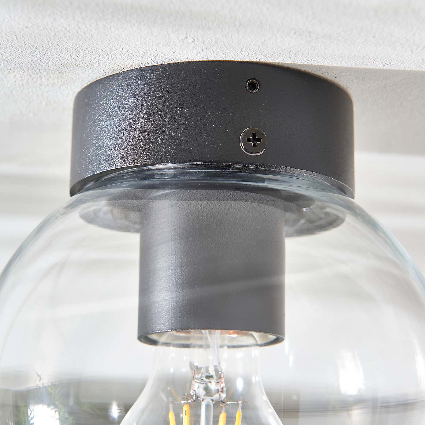 Sligo Industrial Flush Outdoor Ceiling Light