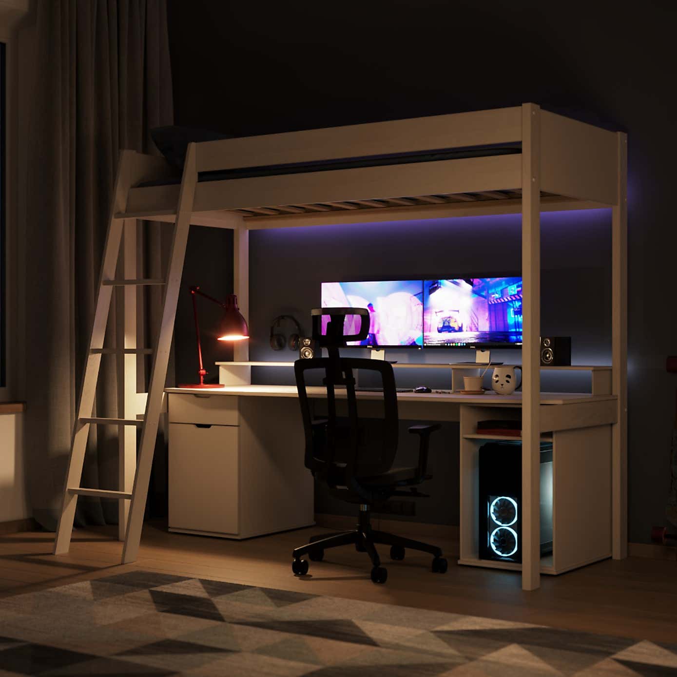 Tera Gaming High Sleeper Bed Frame