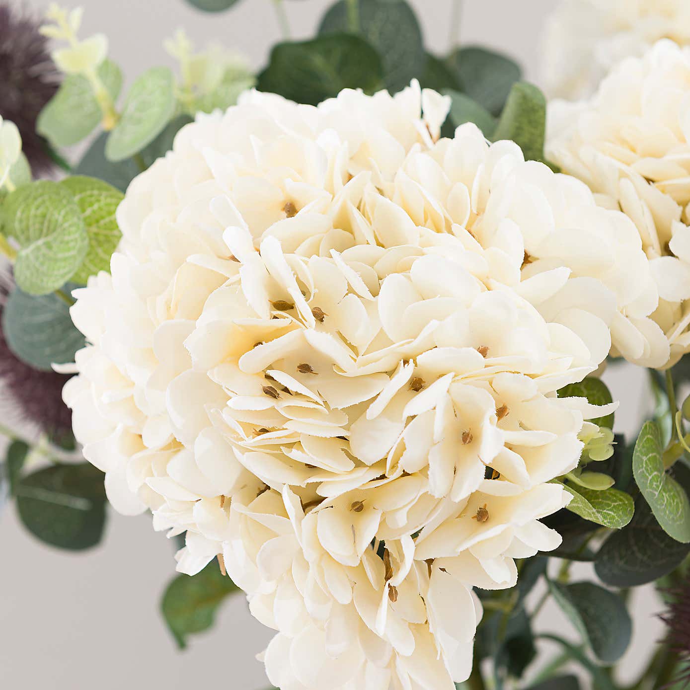 Florals Forever Artificial Hydrangea and Thistle Bouquet