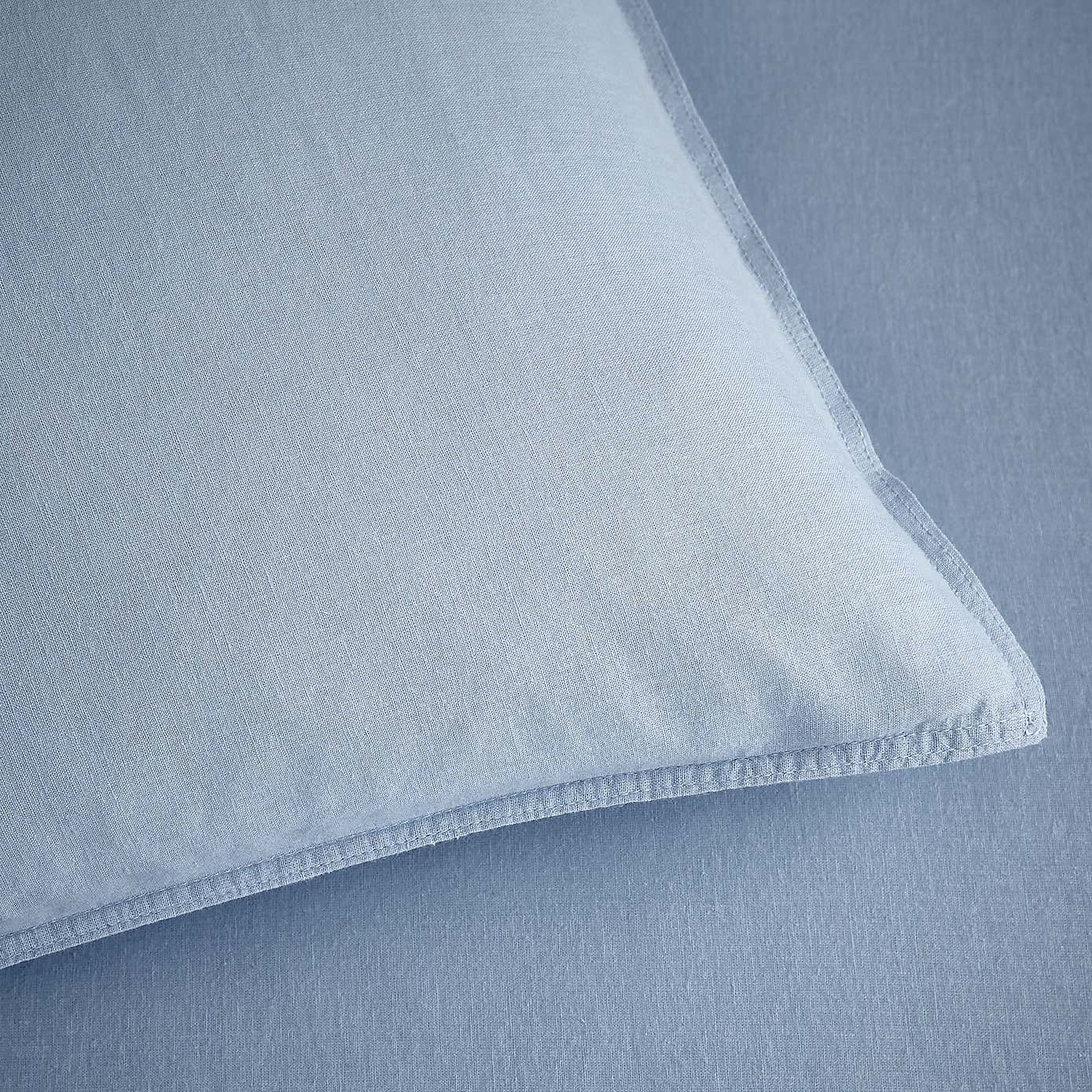 Cotton Linen White Duvet Cover & Pillowcase Set