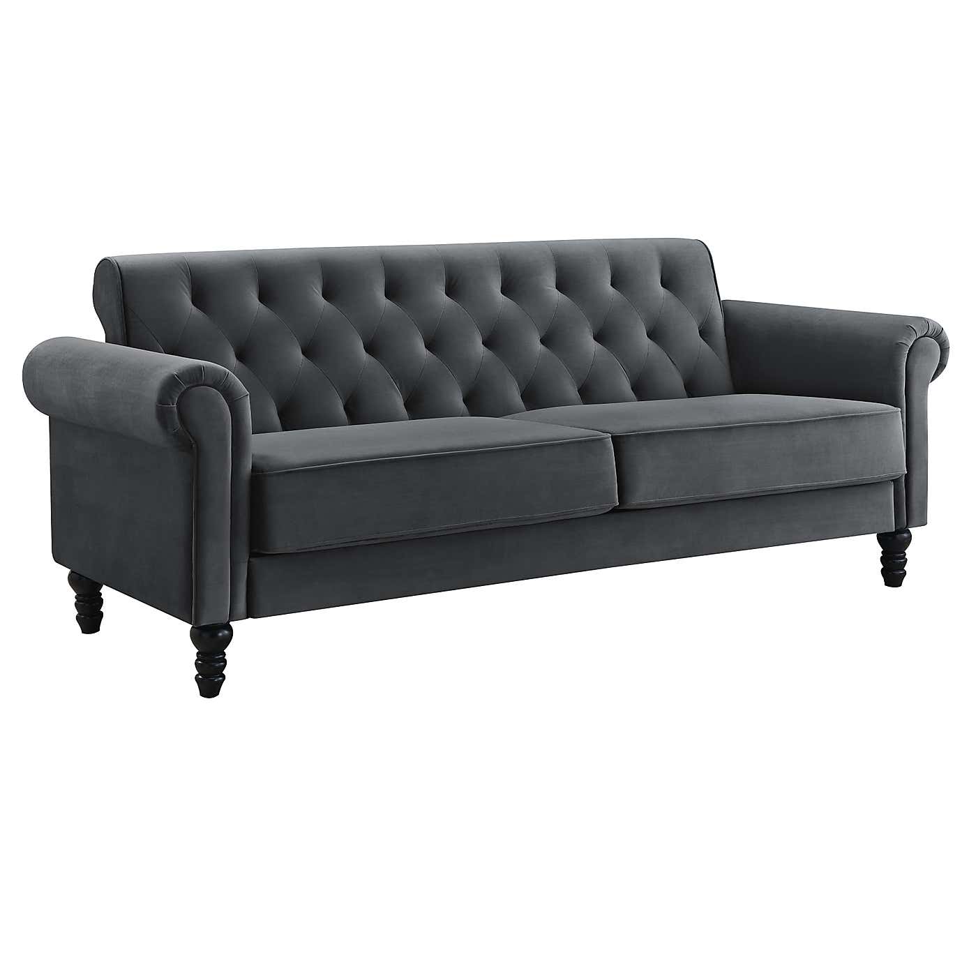 Greta Velvet 3 Seater Sofa