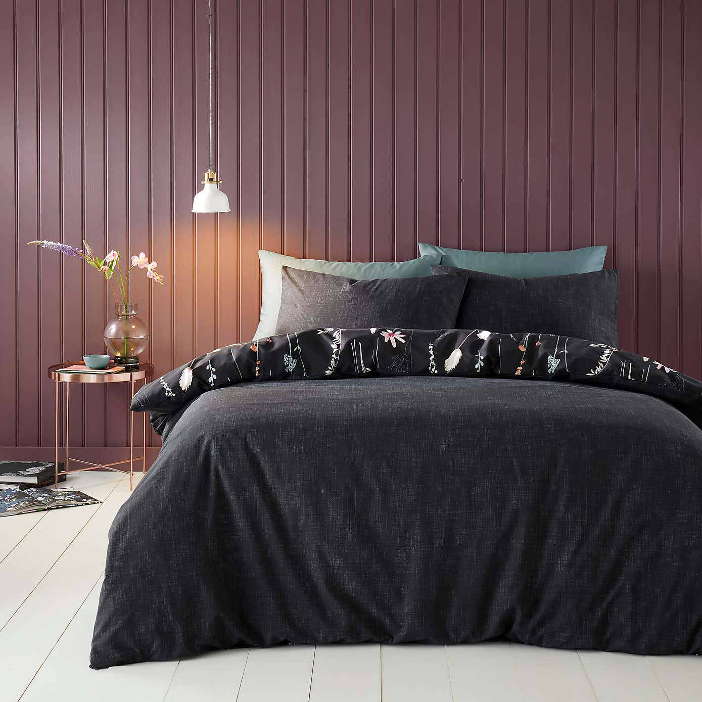 Dried Flowers Duvet Cover and Pillowcase Set