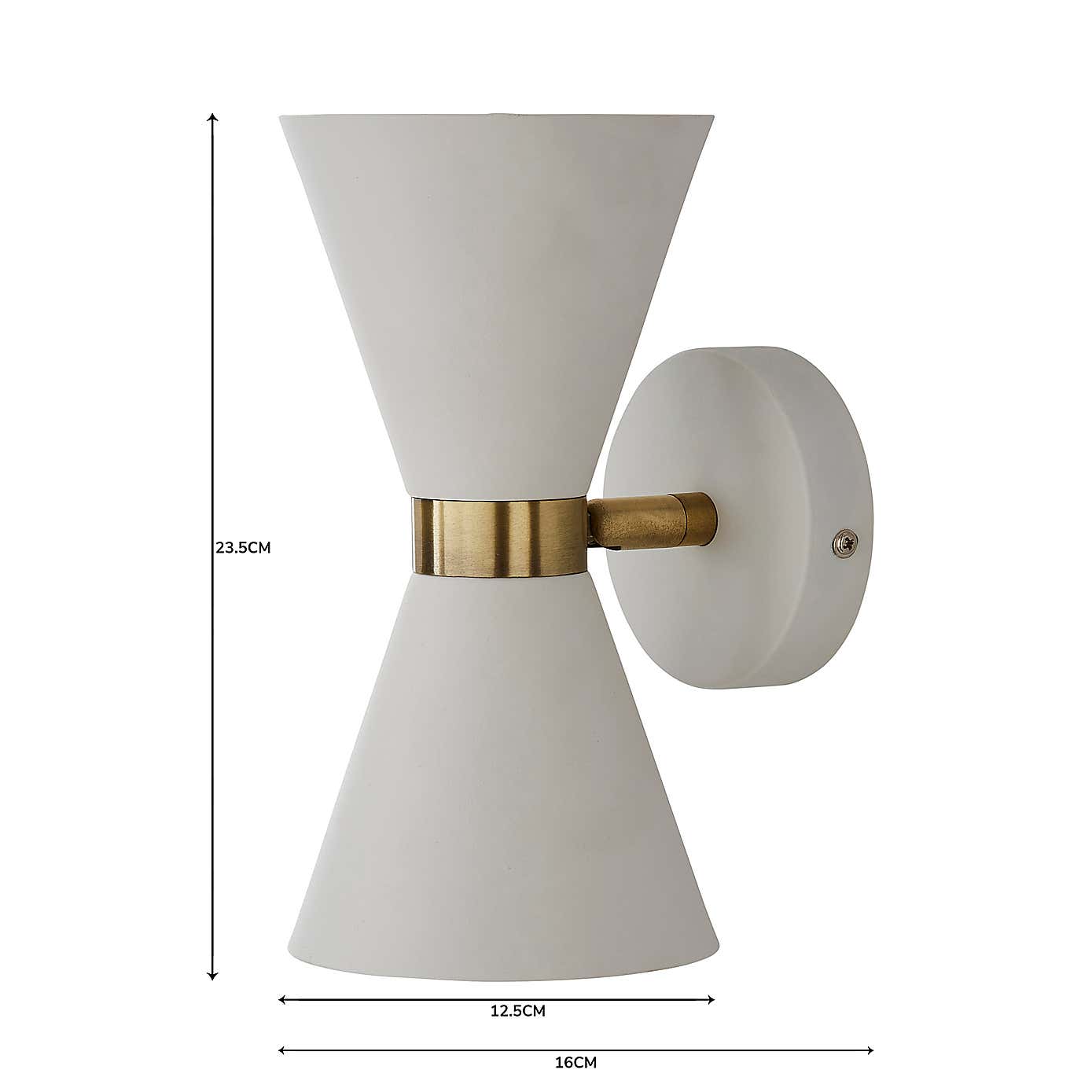 Archie Retro Head Dual Lit Wall Light