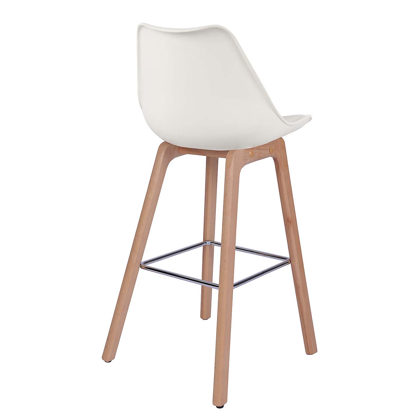 Erik Bar Stool with White Back