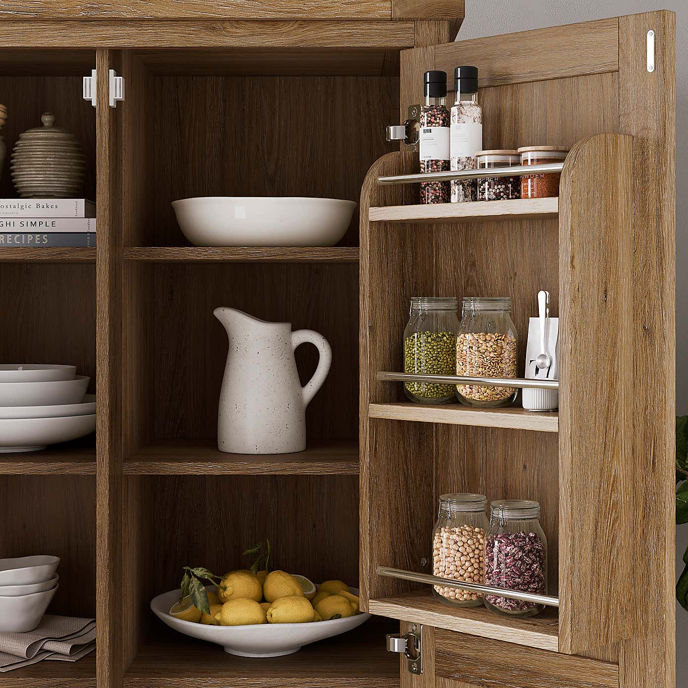 Olney Double Kitchen Larder Unit, Stone