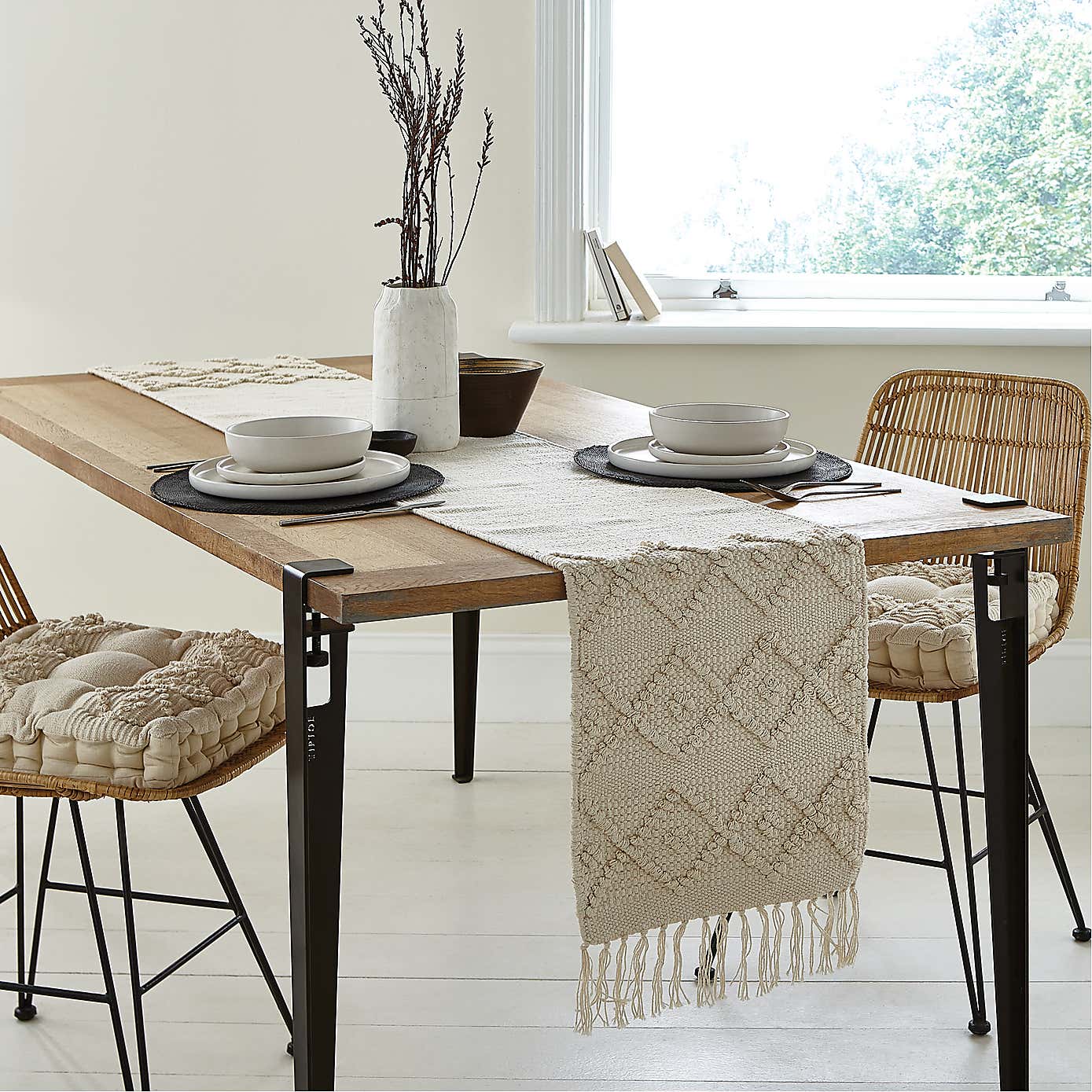 Macrame Global Textured Runner