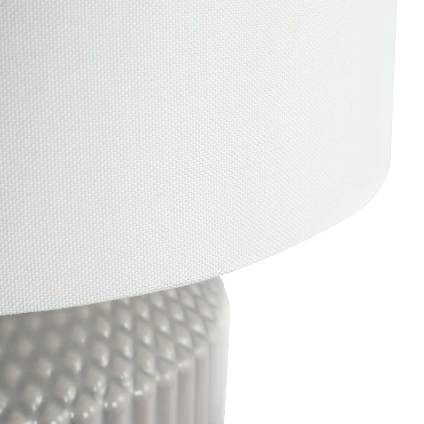 Meribel Geo Textured Ceramic Table Lamp
