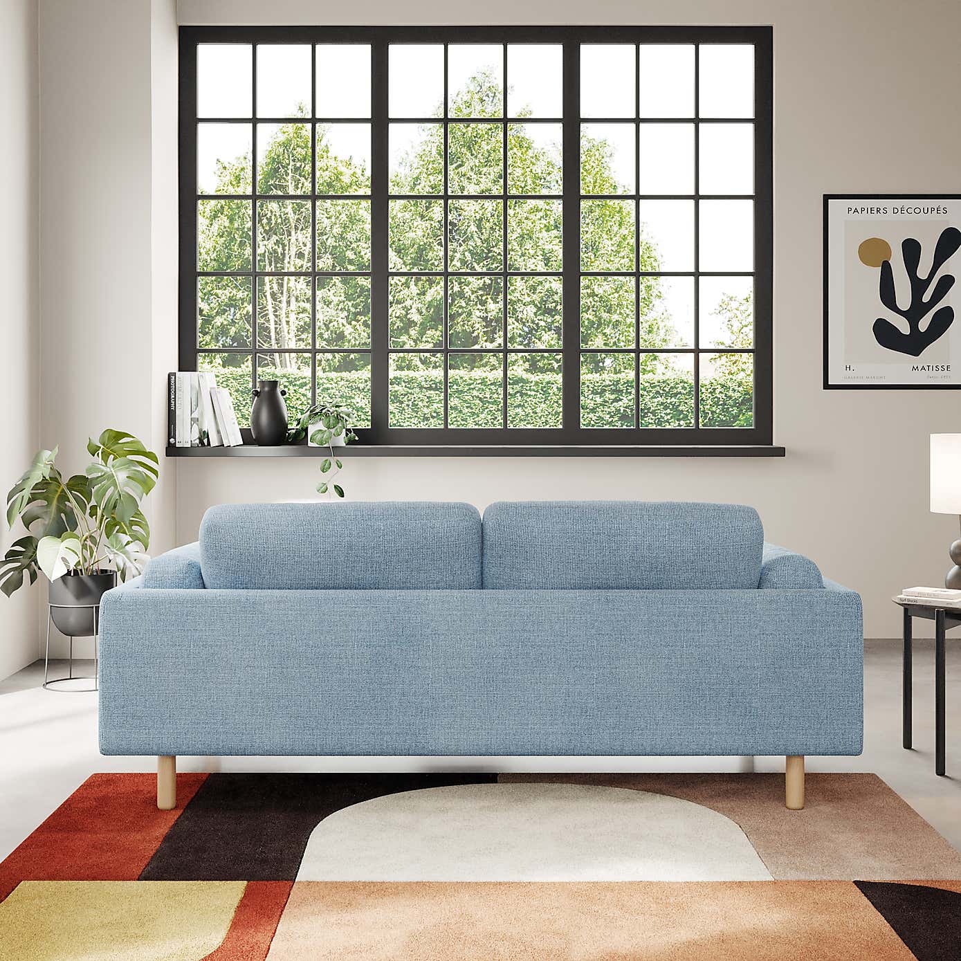 Newton Chunky Tonal Weave 3 Seater Sofa