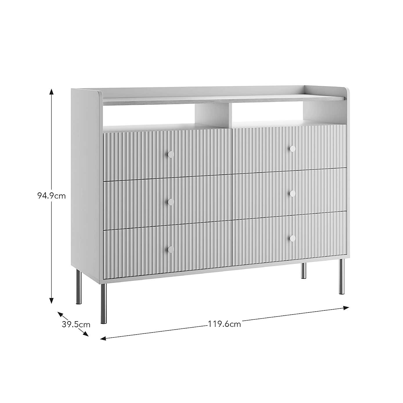 Georgi 6 Drawer Chest, Natural