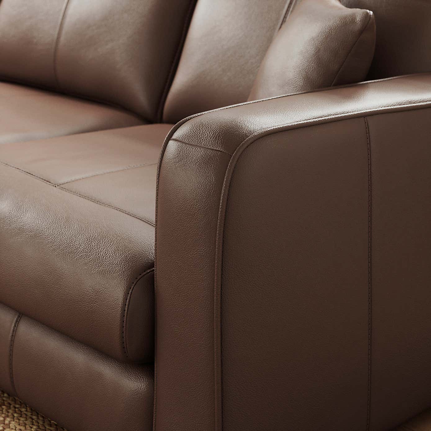 Carson Classic Leather Large Corner Chaise Sofa