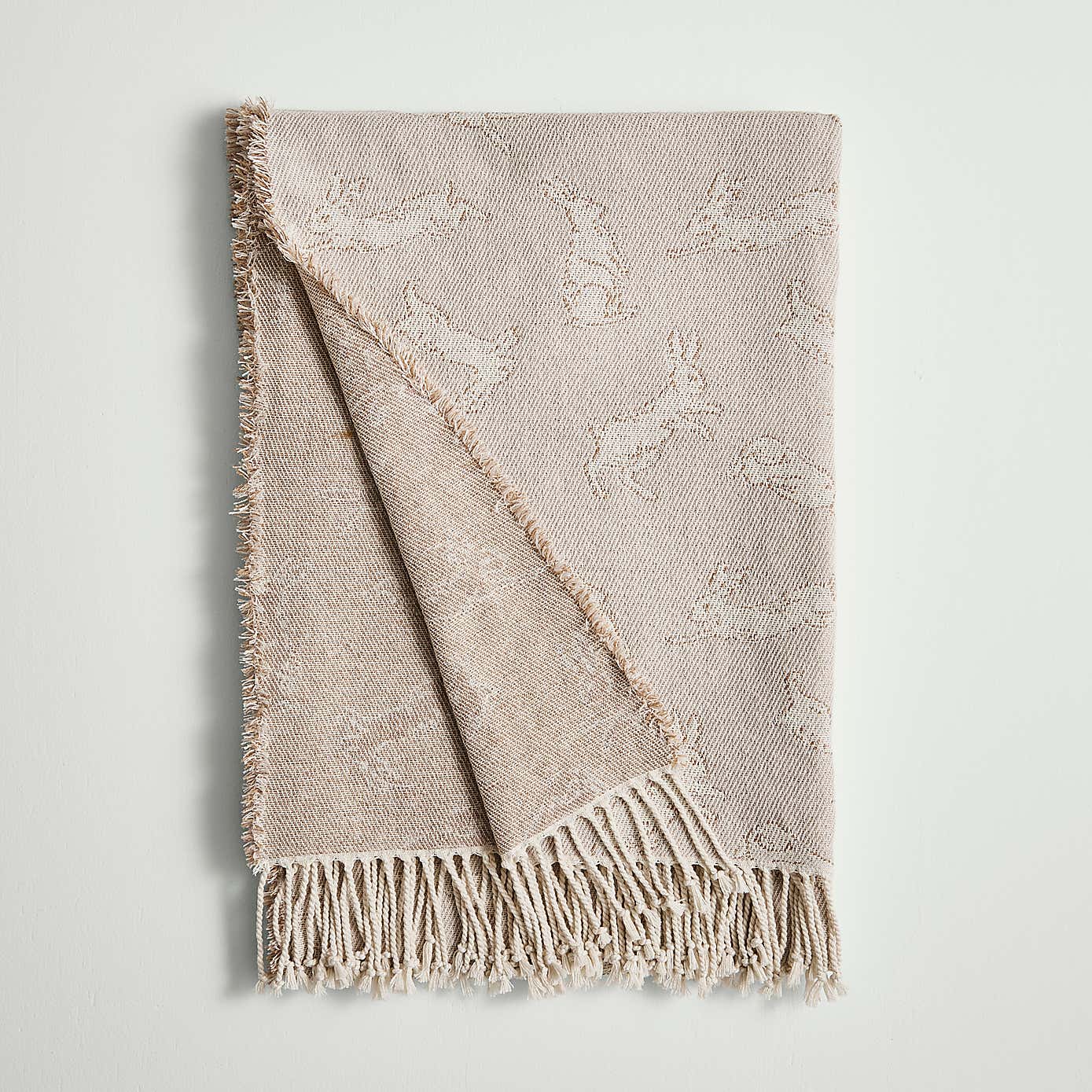Hare Jacquard Woven Throw 130x180cm