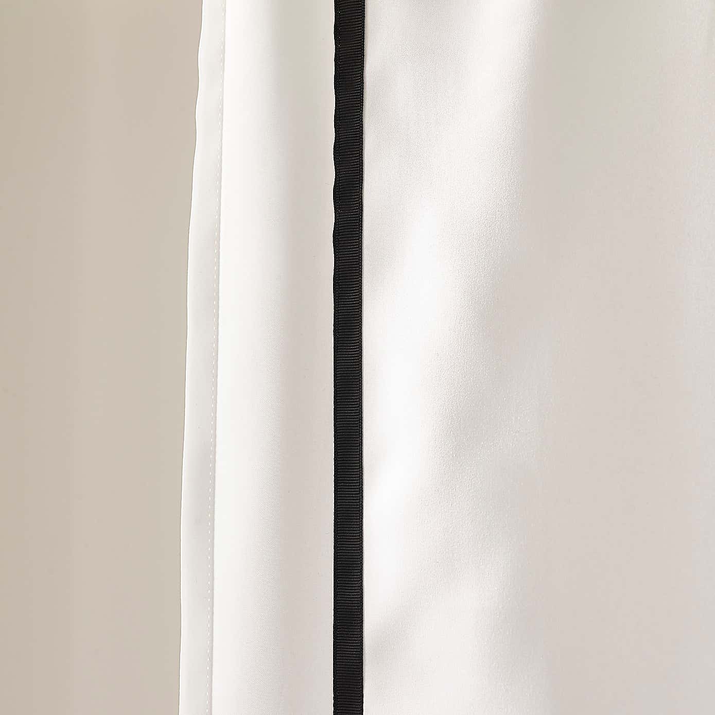 Monochrome Stitch Shower Curtain
