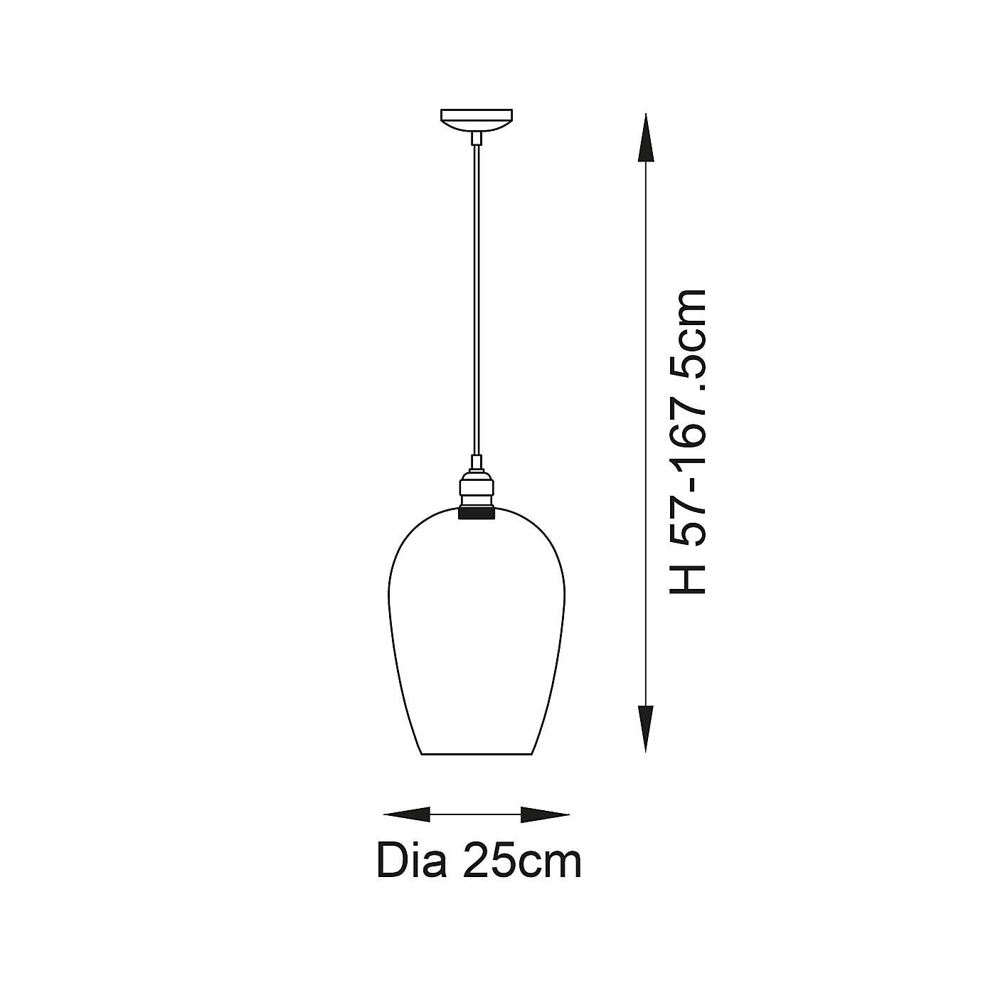 Vogue Sturt Mid Century Adjustable Pendant Light