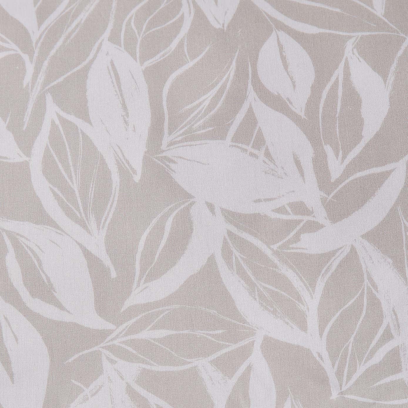 Sketched Leaf 144 Thread Count Reversible Cotton Duvet Cover & Pillowcase Set