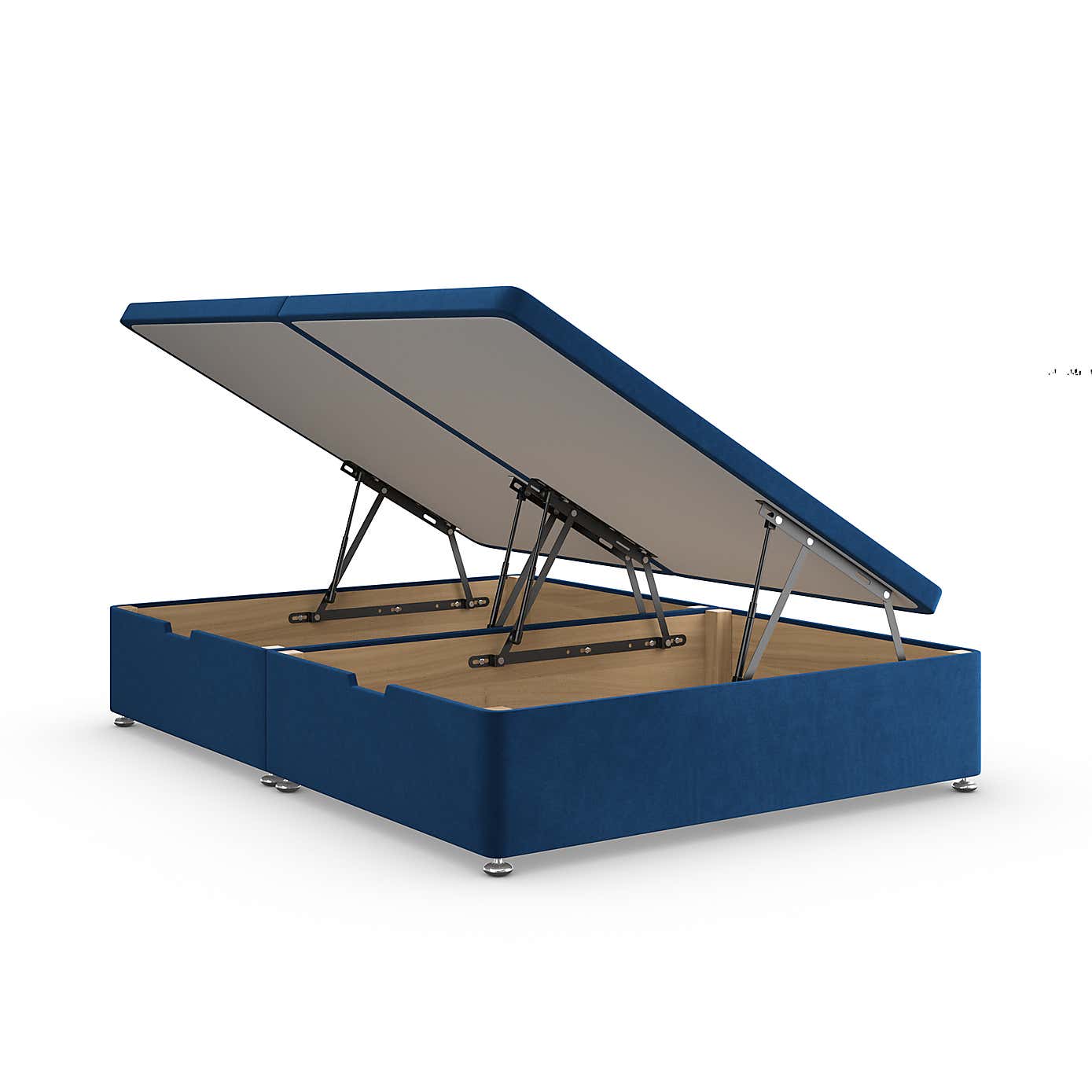 Side Velvet Ottoman Base