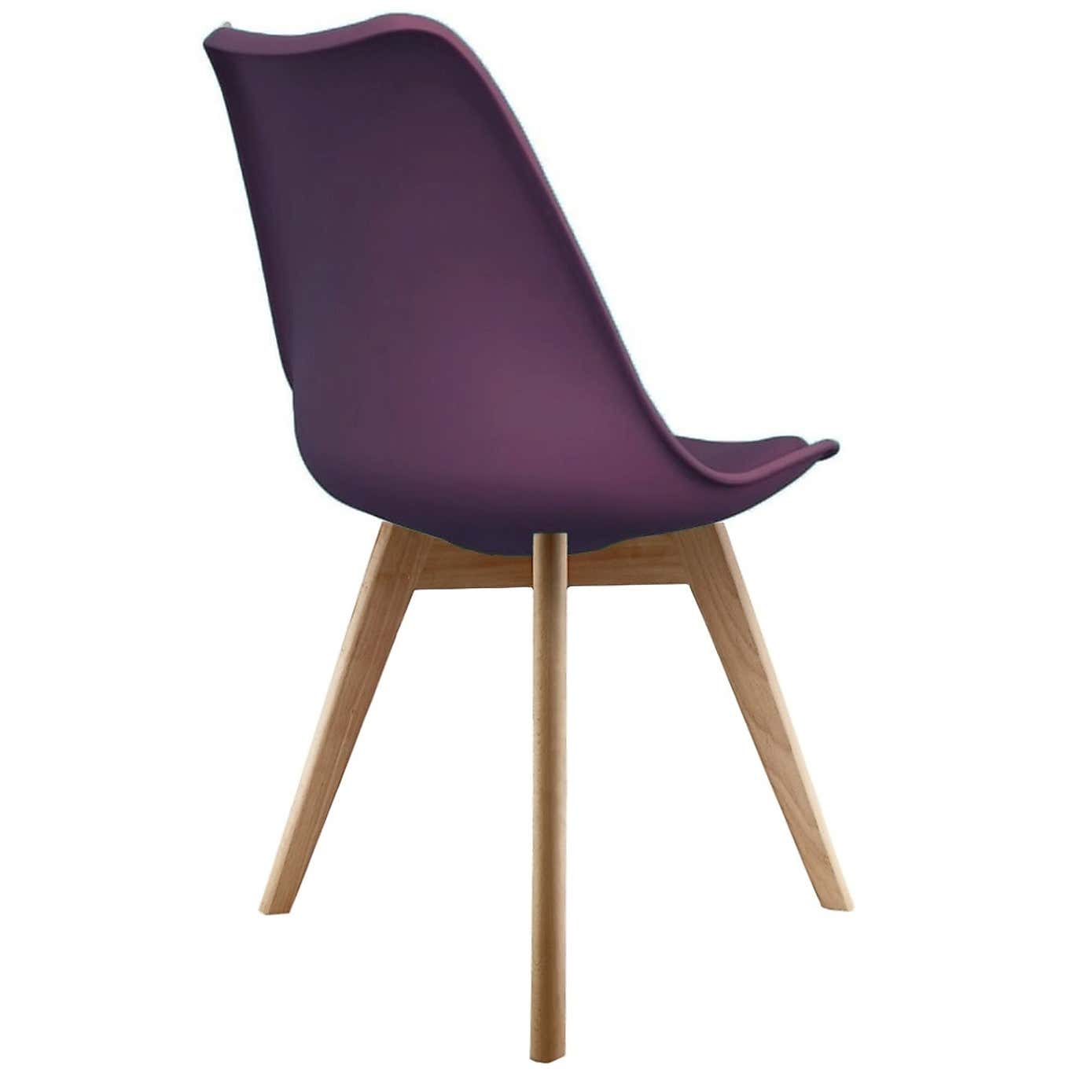 Fusion Living Soho Plastic Dining Chair with Squared Legs