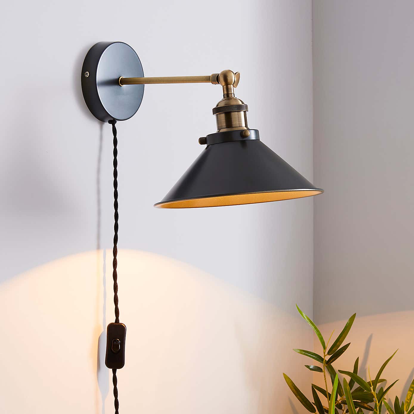 Logan Plug In Wall Light