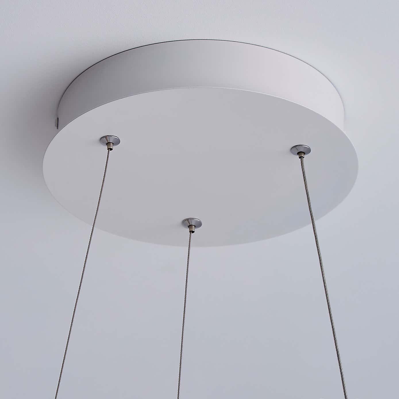 Mickie 1 Light Integrated LED Hoop White Ceiling Fitting