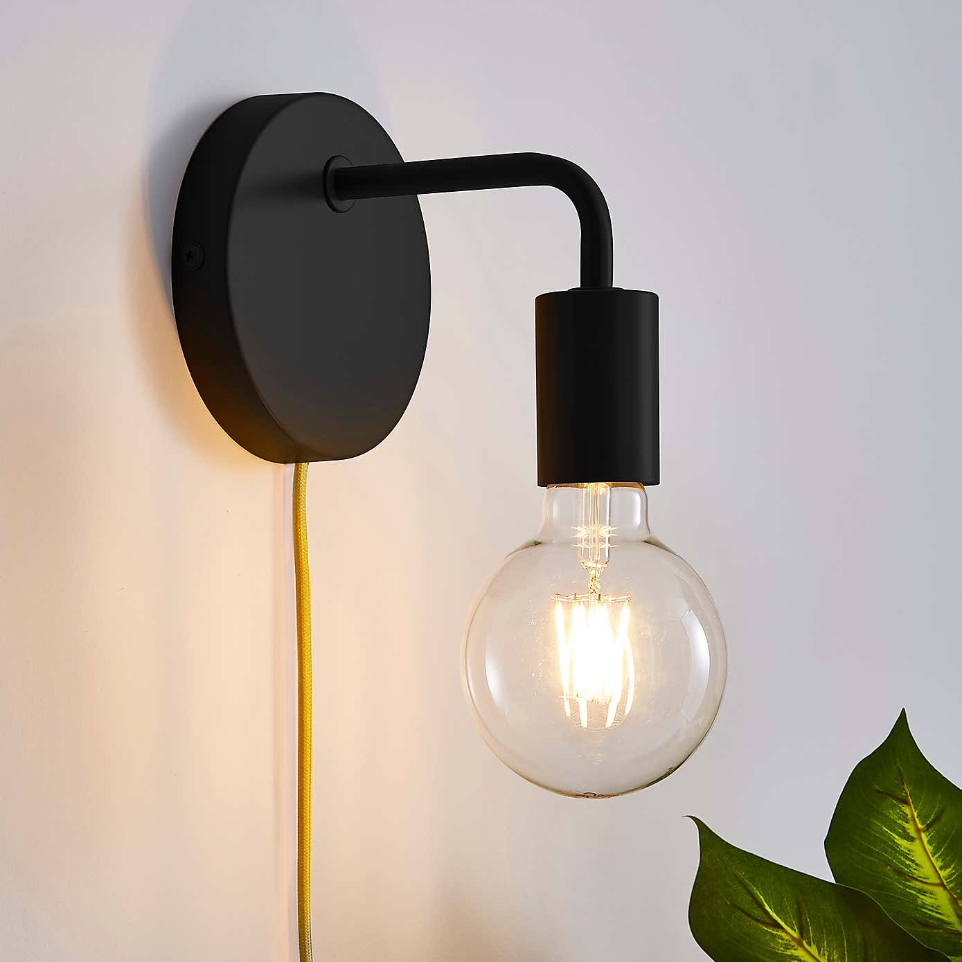 Grey Koppla Plug-in Wall Light