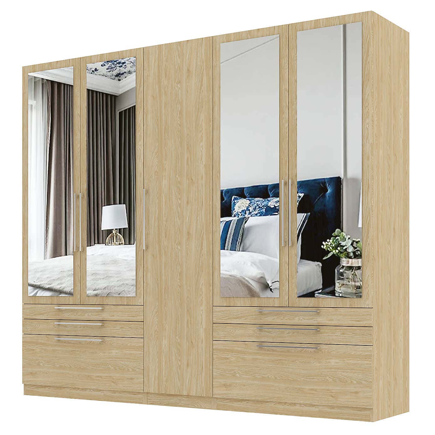 Foster 5 Door 6 Drawer Wardrobe