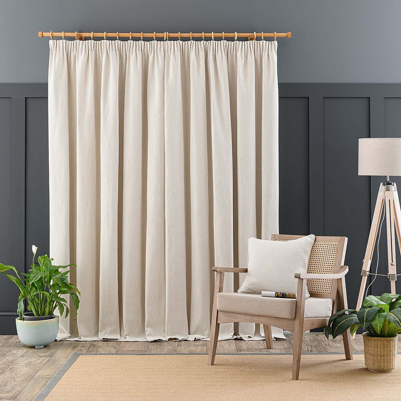 Churchgate Eton Pencil Pleat Curtains