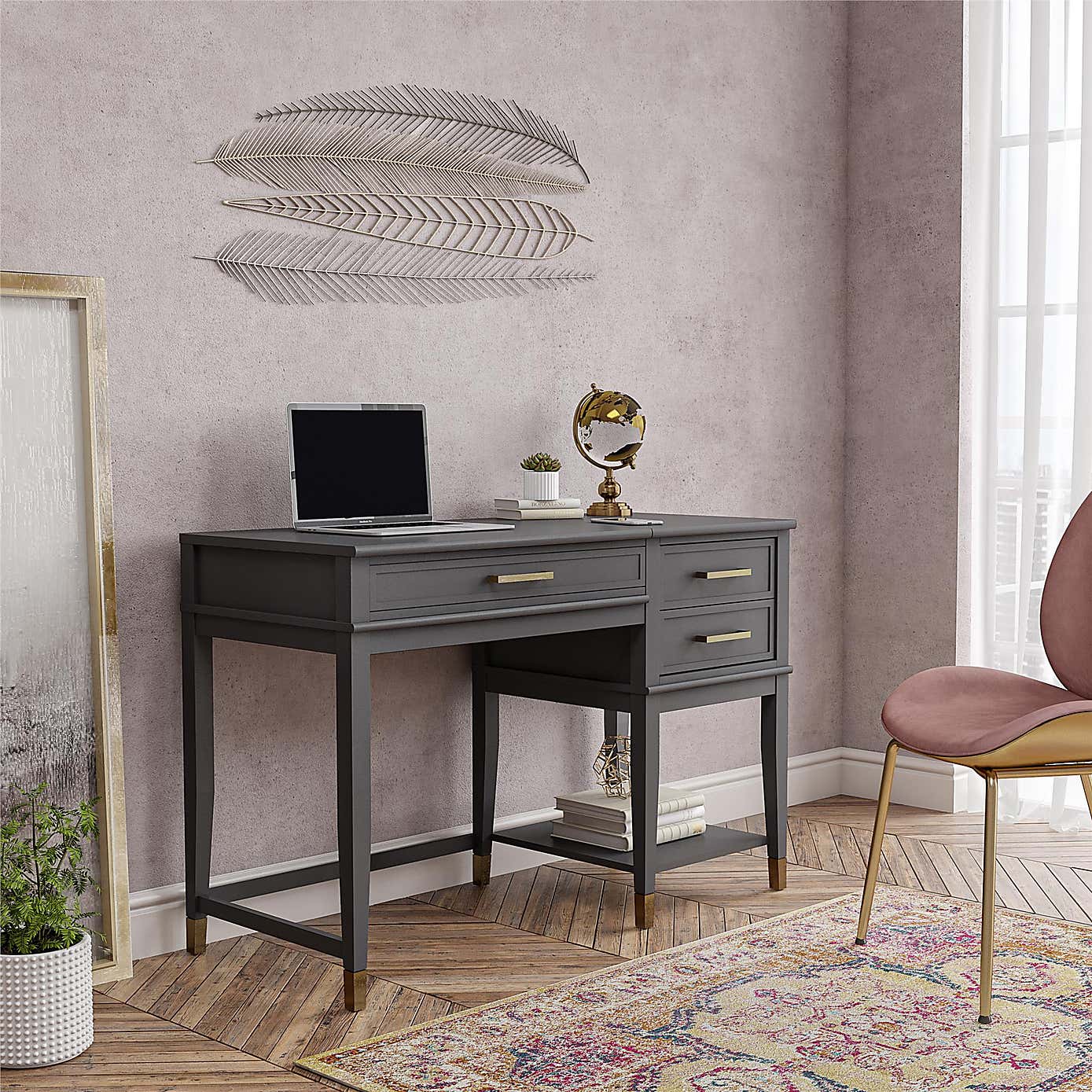 Cosmo Westerleigh Lift Desk, Graphite