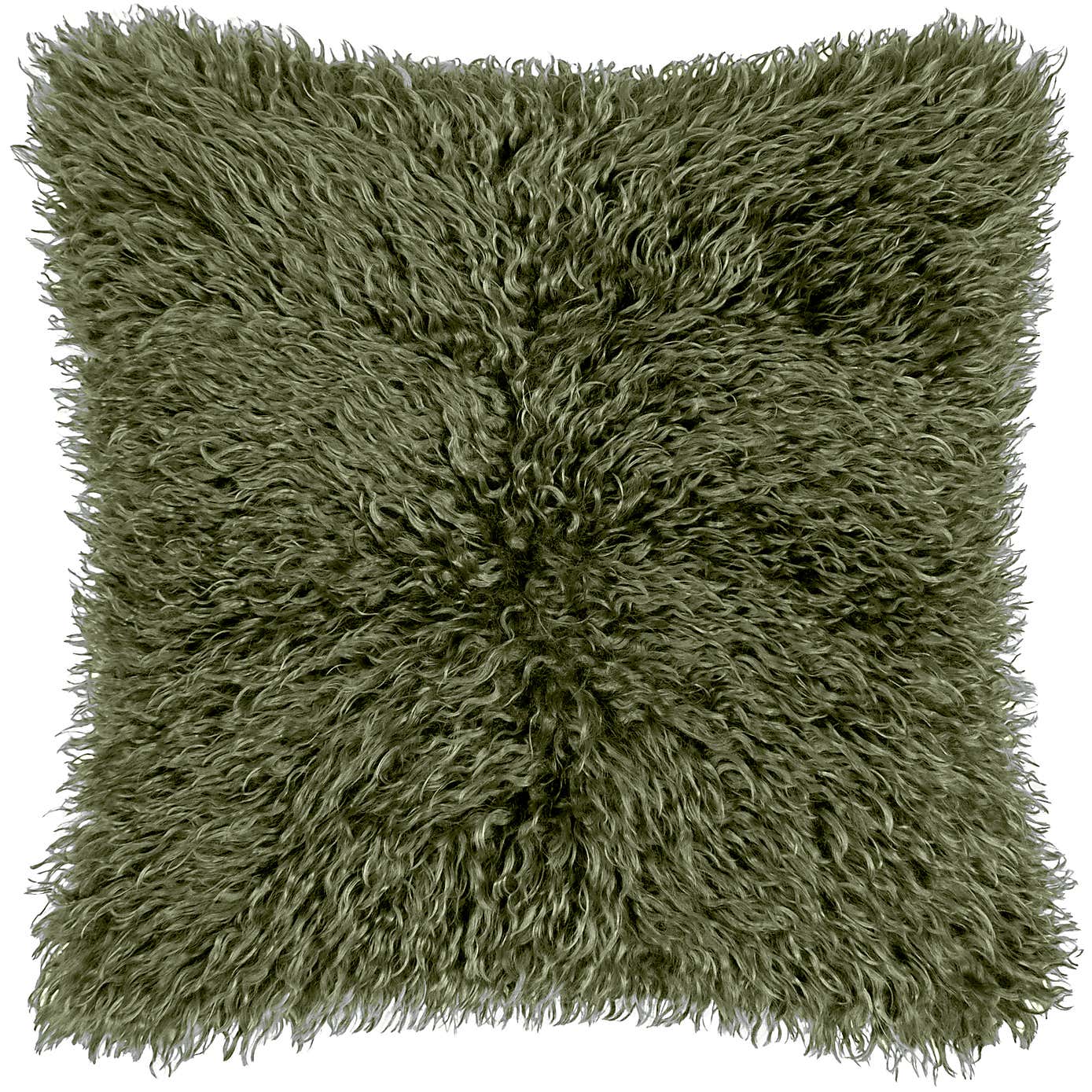 Rowan Faux Fur Square Cushion