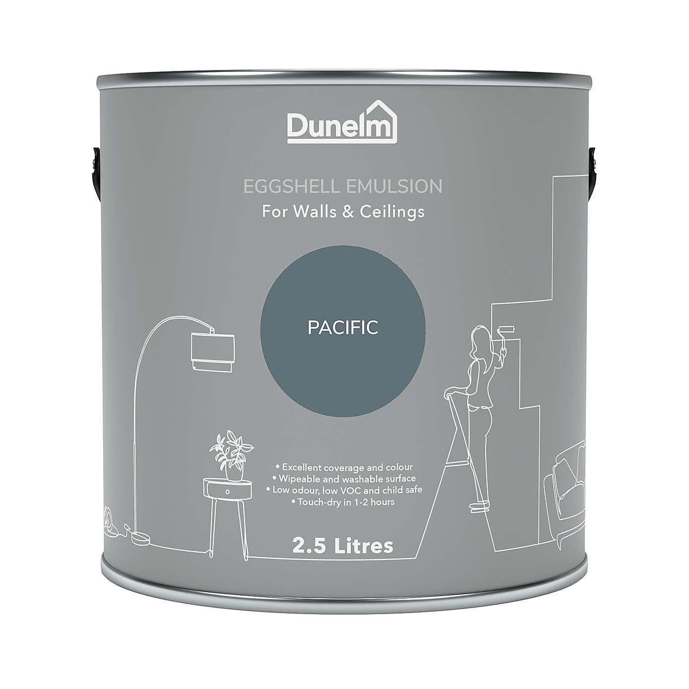 Dunelm Pacific Eggshell Emulsion Paint