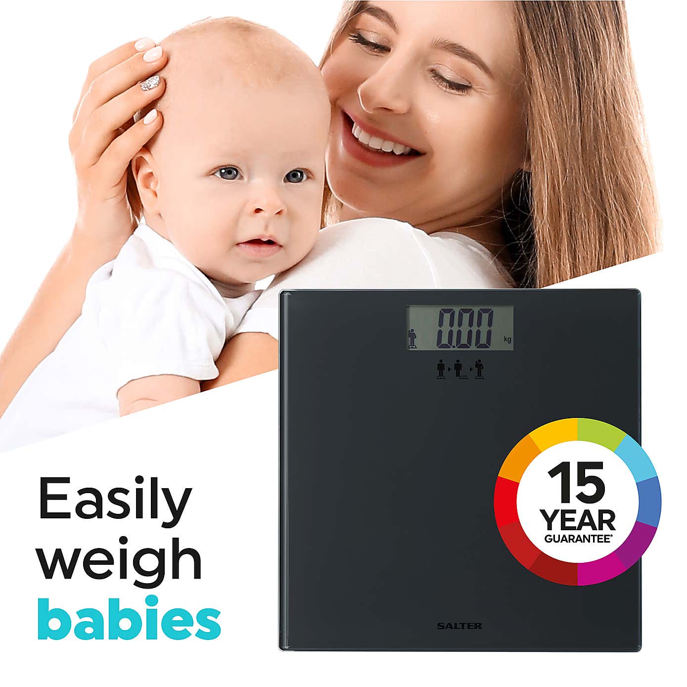 Salter Black Add and Weigh Scale
