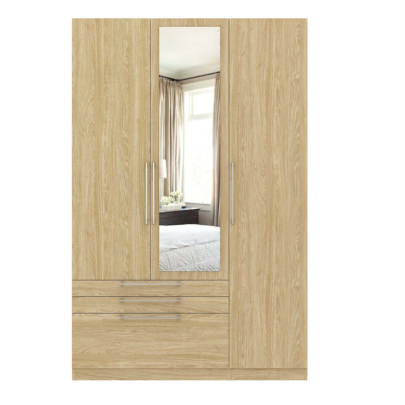 Foster Triple 3 Drawer Wardrobe