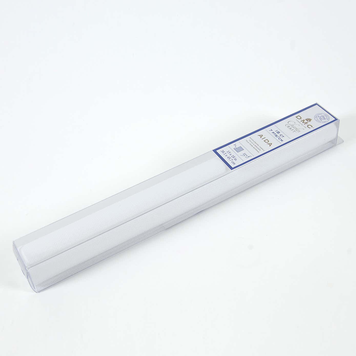 Aida 7pts cm 18 Count 38.1x45.7cm Blanc