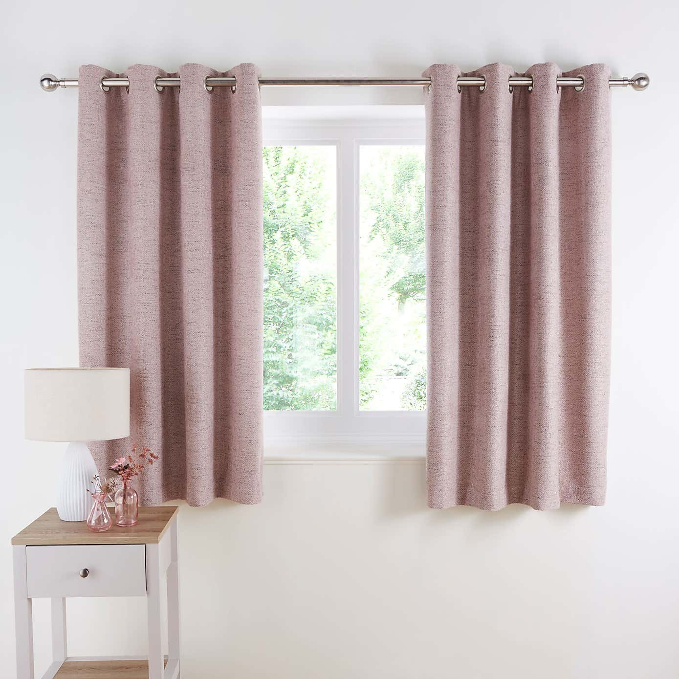 Churchgate Swithland Herringbone Eyelet Curtains