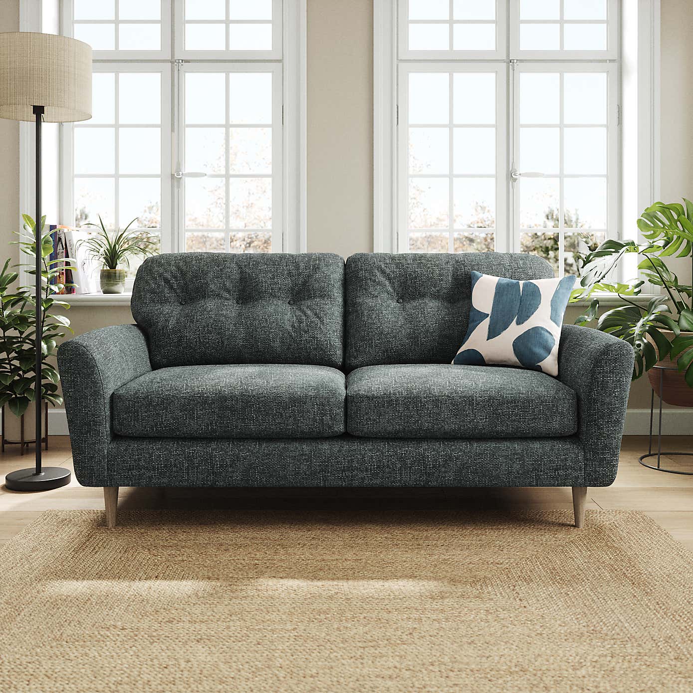 Sven Chunky Chenille 3 Seater Sofa