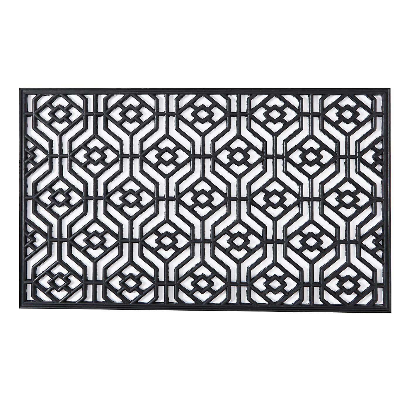Geo Rubber Doormat