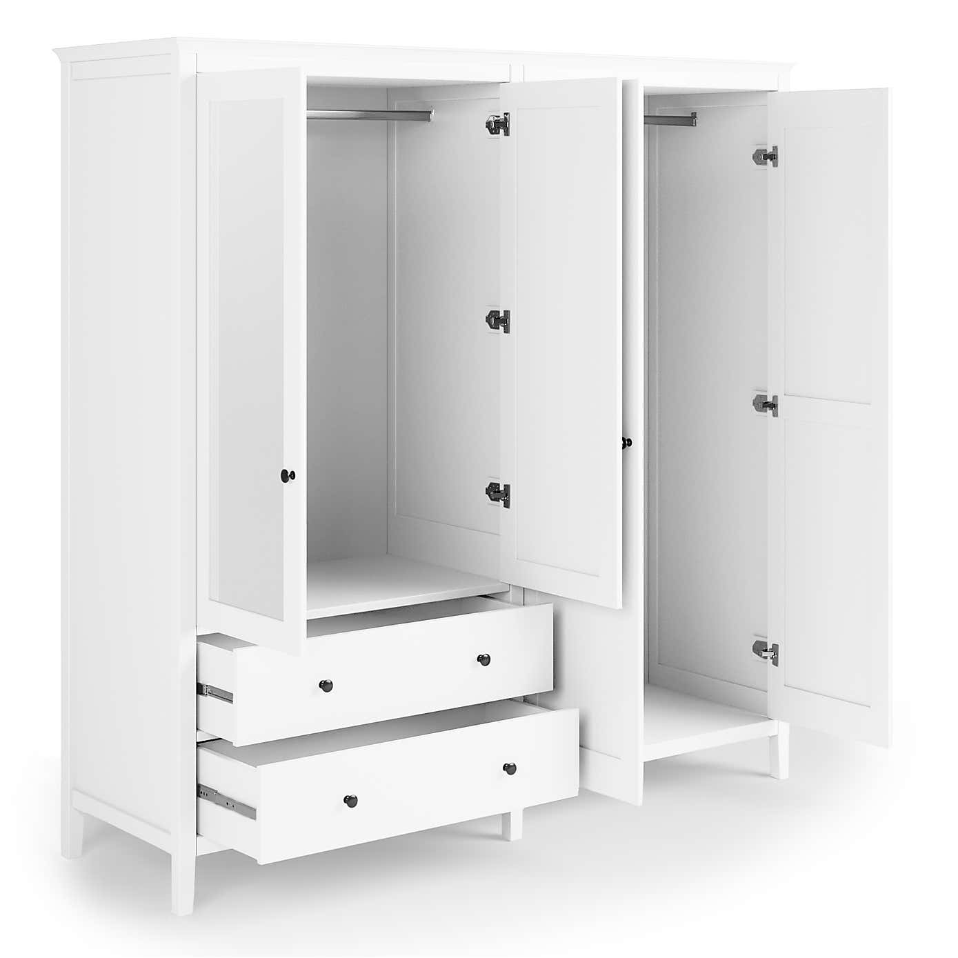 Lynton 4 Door Wardrobe White