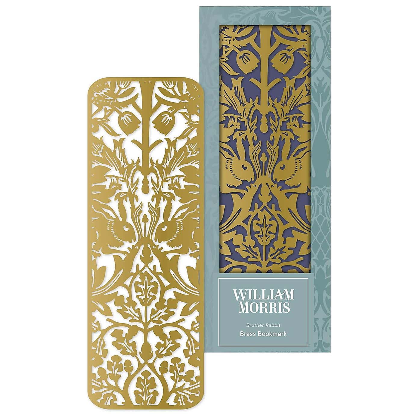 William Morris Brother Rabbit Metal Bookmark