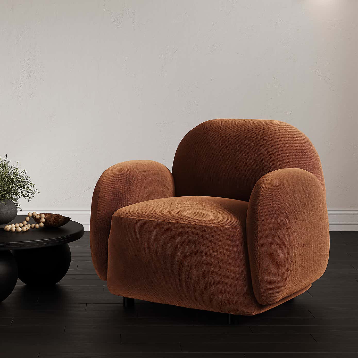 LPD Hagu Curved Occasional Armchair