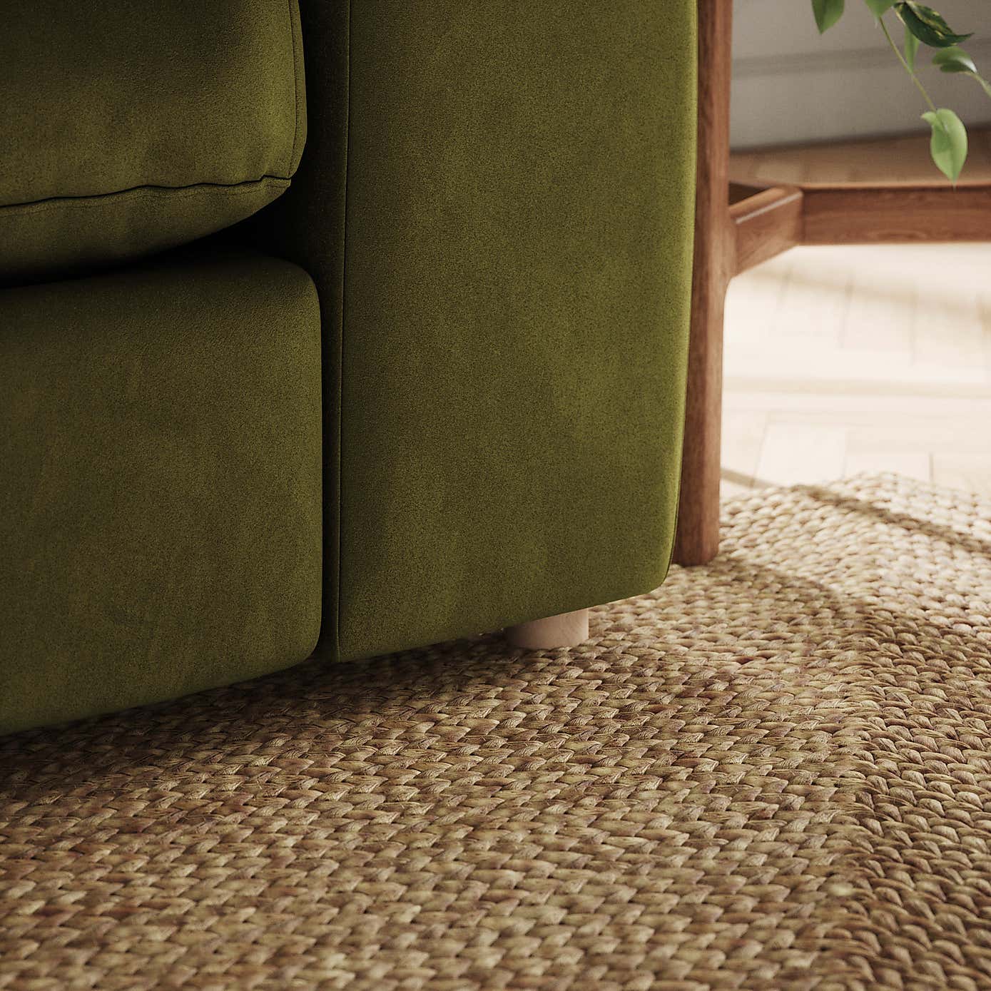 Full Circle Austin Luxury Velvet Modular Arm Corner Piece