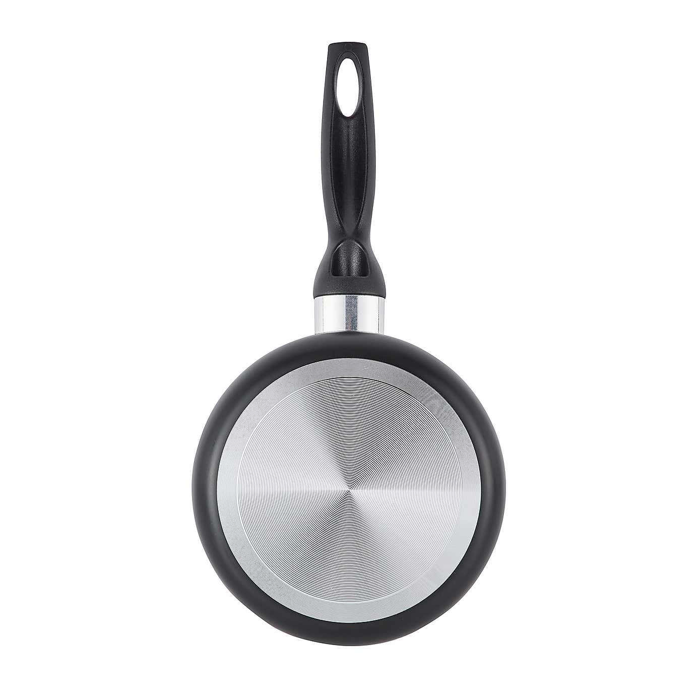 Essentials Non-Stick Aluminium Saucepan, 16cm