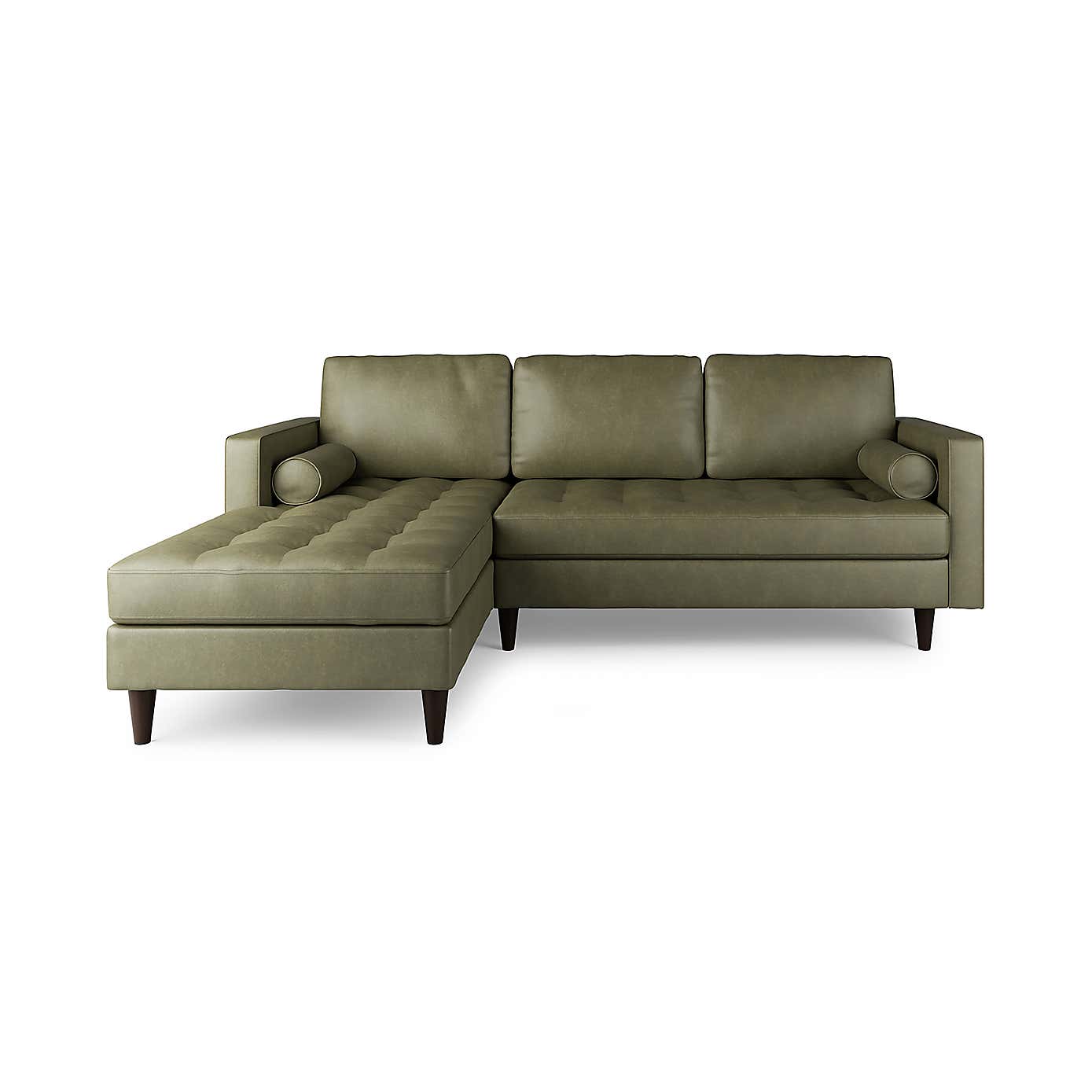 Zoe Faux Leather Left Hand Corner Sofa
