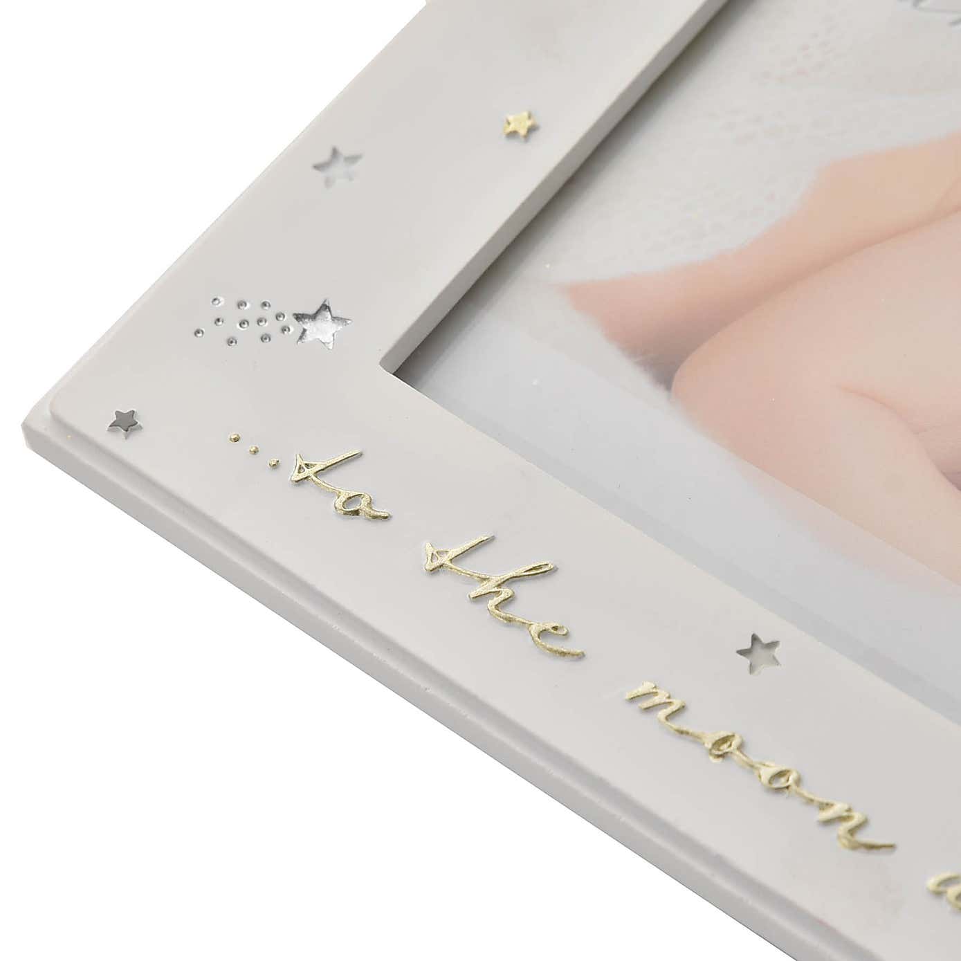 Bambino Mummy & Daddy Love Me To The Moon & Back Photo Frame