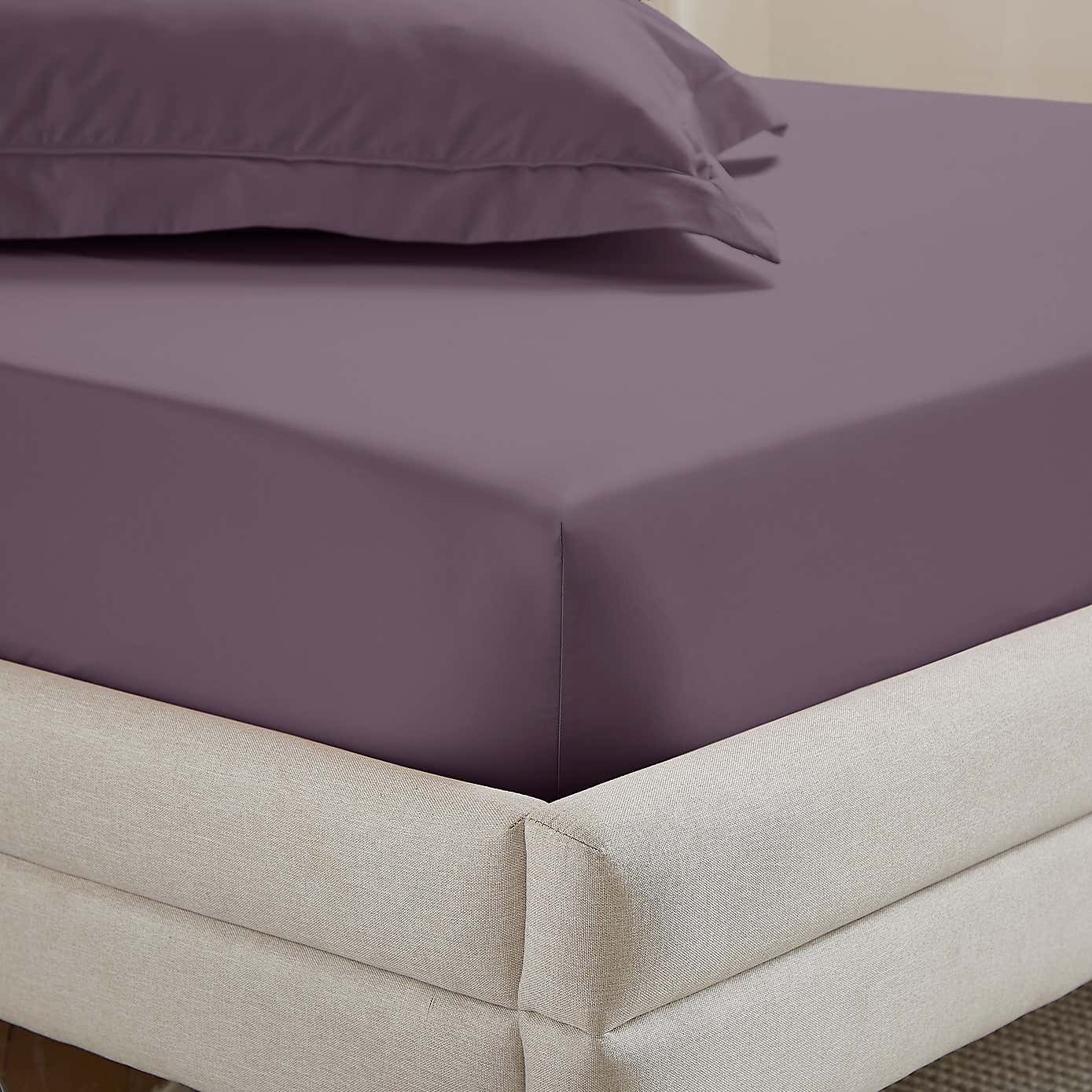 Dorma 400 Thread Count Cotton Percale Fitted Sheet
