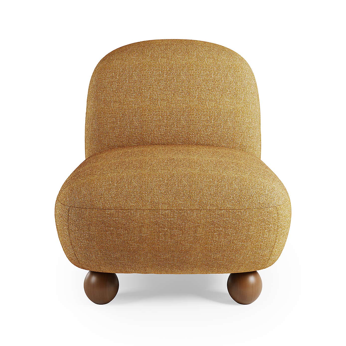 Nylah Multi Tone Boucle Curved Accent Chair