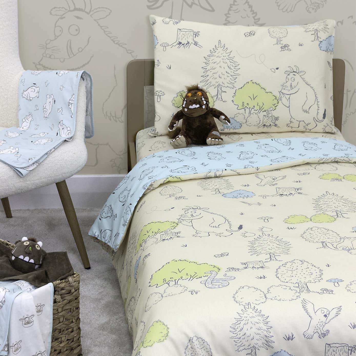 Gruffalo My First 100% Cotton Cotbed Duvet Cover & Pillowcase Set