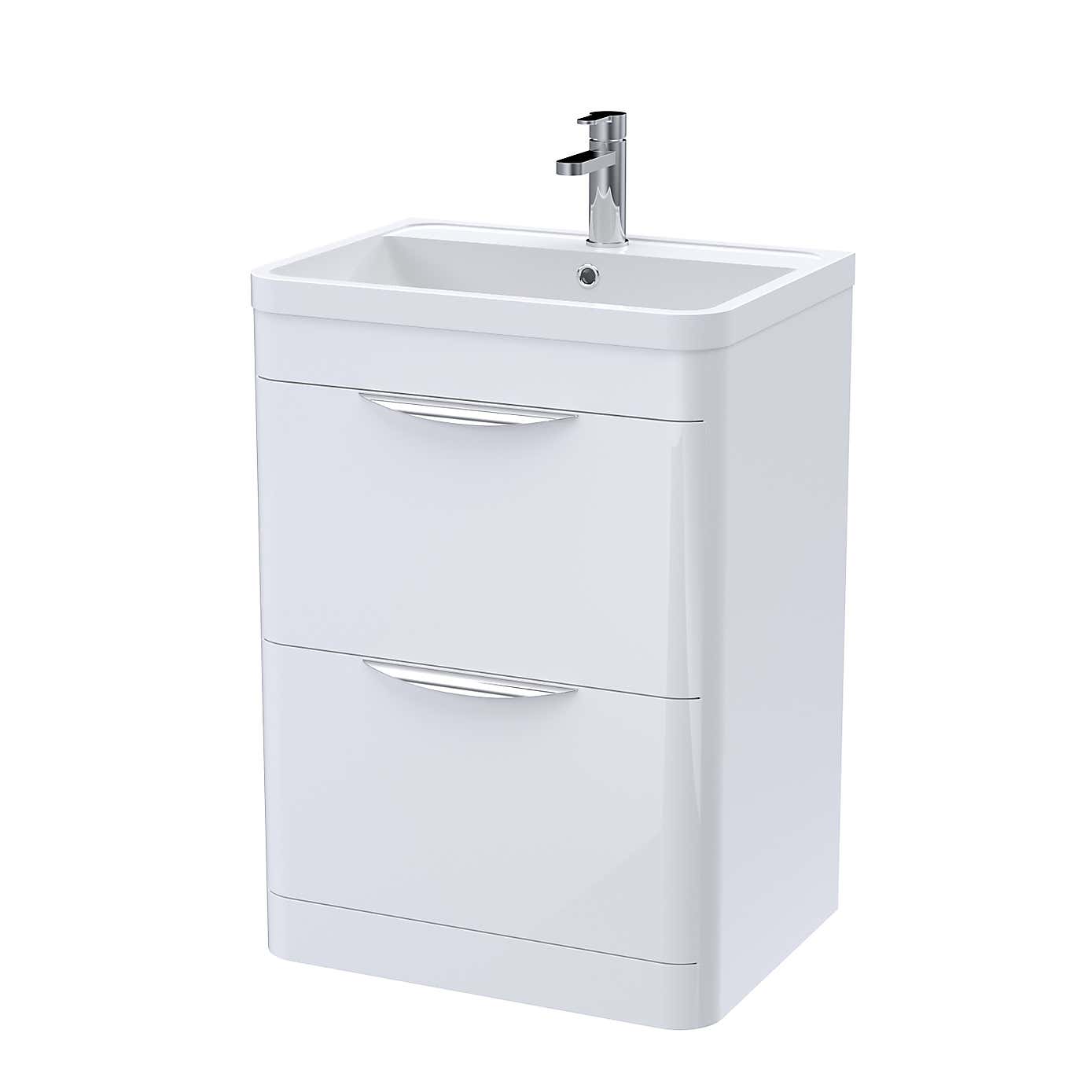 Parade Floor Standing Vanity Unit with Ceramic Basin