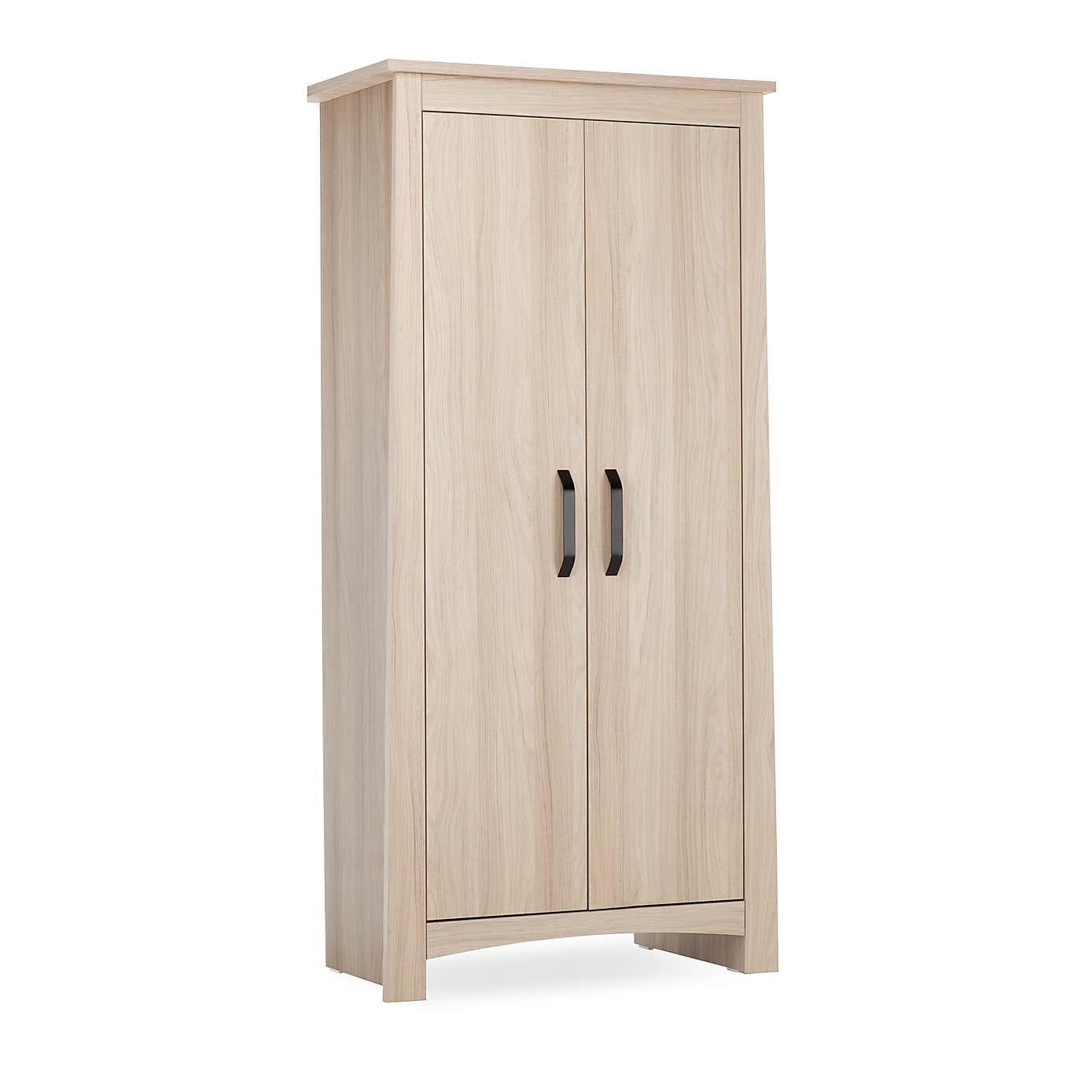 CuddleCo Isla 2 Door Wardrobe, Ash