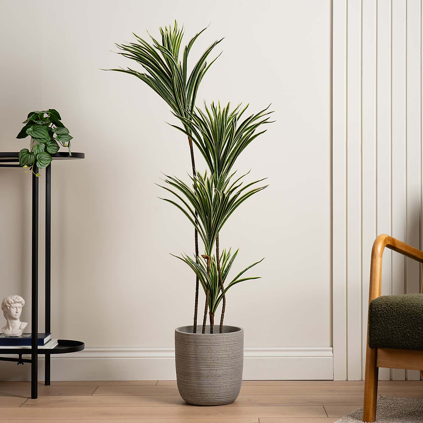 Artificial Real Touch Yucca Tree in Black Plant Pot
