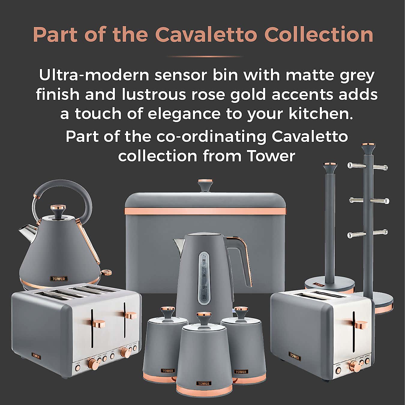 Tower Cavaletto 58L Sensor Bin